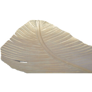 Mauro Ferretti cuenco decorativo hoja 18x2x55 cm oro