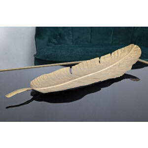 Mauro Ferretti cuenco decorativo hoja 18x2x55 cm oro
