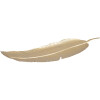 Mauro Ferretti cuenco decorativo hoja 18x2x55 cm oro