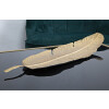 Mauro Ferretti cuenco decorativo hoja 18x2x55 cm oro