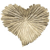 Mauro Ferretti cuenco decorativo corazón 29x5x25 cm oro