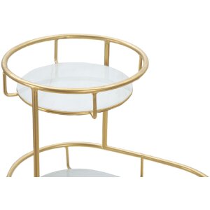 Mauro Ferretti cuenco decorativo 2 niveles 36x22.5x27 cm oro