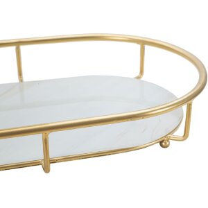 Mauro Ferretti cuenco decorativo 2 niveles 36x22.5x27 cm oro