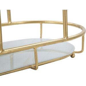 Mauro Ferretti cuenco decorativo 3 Niveles 36x22.5x27 cm oro