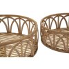 Mauro Ferretti juego de bandejas Fuji 3 piezas Ø 50x16-40x14-30x12 cm marrón