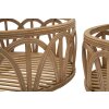 Mauro Ferretti juego de bandejas Fuji 3 piezas Ø 50x16-40x14-30x12 cm marrón