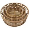 Mauro Ferretti juego de bandejas Fuji 3 piezas Ø 50x16-40x14-30x12 cm marrón