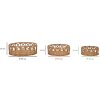 Mauro Ferretti juego de bandejas Fuji 3 piezas Ø 50x16-40x14-30x12 cm marrón