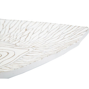 Mauro Ferretti cuenco decorativo 37x34x6 cm blanco
