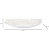 Mauro Ferretti cuenco decorativo 37x34x6 cm blanco