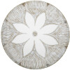 Mauro Ferretti bandeja decorativa Atene Poliresina Blanco Lavado Ø 35,5x4,4 cm Boho Chic
