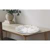 Mauro Ferretti bandeja decorativa Atene Poliresina Blanco Lavado Ø 35,5x4,4 cm Boho Chic