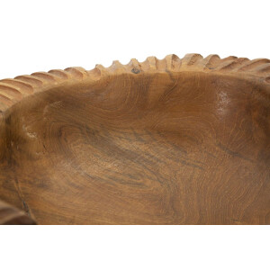 Mauro Ferretti cuenco decorativo Garit 37x40x16 cm marrón