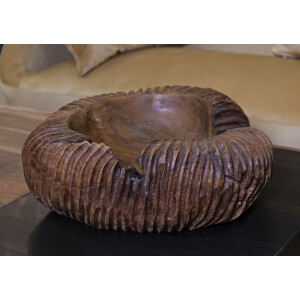 Mauro Ferretti cuenco decorativo Garit 37x40x16 cm marrón