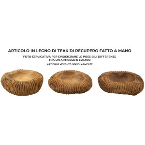 Mauro Ferretti cuenco decorativo Garit Ø32x11 cm marrón
