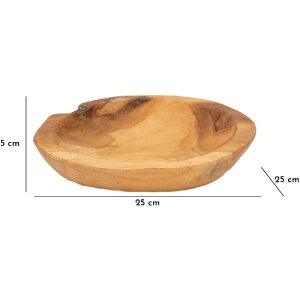 Mauro Ferretti Cuenco decorativo Tipic Ø 25x5 cm marrón
