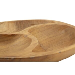 Mauro Ferretti Cuenco decorativo de 3 piezas Ø 25,5x3 cm marrón