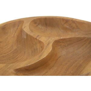 Mauro Ferretti Cuenco decorativo de 3 piezas Ø 25,5x3 cm marrón