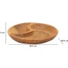 Mauro Ferretti Cuenco decorativo de 3 piezas Ø 25,5x3 cm marrón
