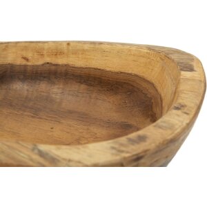 Mauro Ferretti cuenco decorativo cuchara 36x16x8 cm marrón