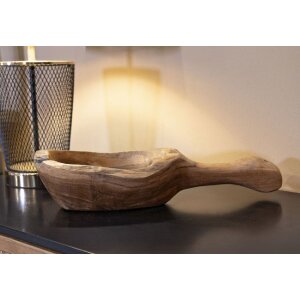 Mauro Ferretti cuenco decorativo cuchara 36x16x8 cm marrón