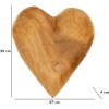 Mauro Ferretti cuenco decorativo Kiha forma corazón 27x29x4 cm marrón