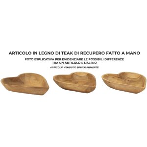 Comprar Mauro Ferretti Kiha cuenco decorativo en forma de corazón 18x22x4,5 cm