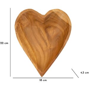Comprar Mauro Ferretti Kiha cuenco decorativo en forma de corazón 18x22x4,5 cm