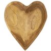 Mauro Ferretti cuenco decorativo Kiha forma corazón 15x17x3,5 cm marrón