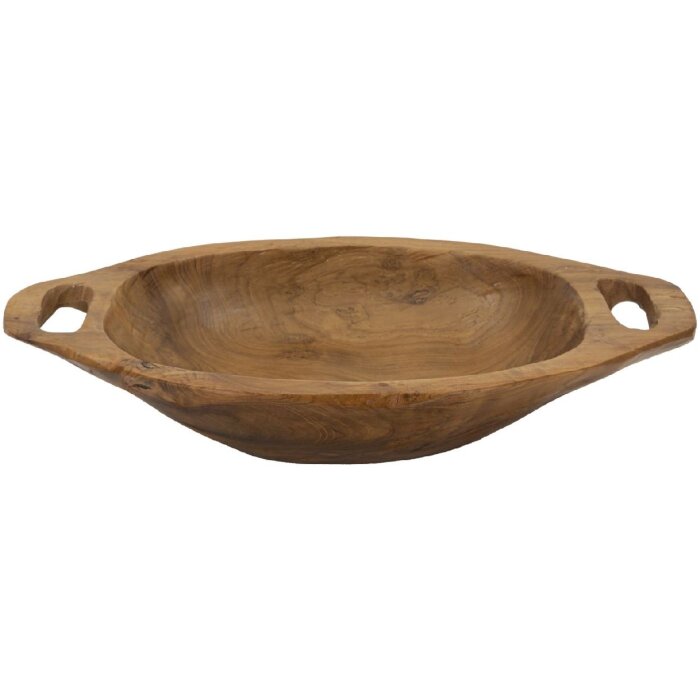 Mauro Ferretti cuenco decorativo Wan 37x26.5x7 cm marrón