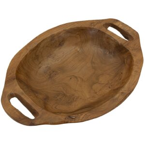 Mauro Ferretti cuenco decorativo Wan 37x26.5x7 cm marrón