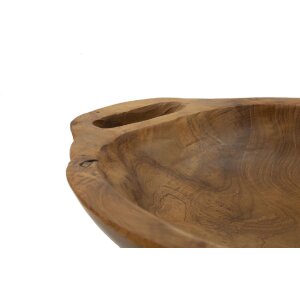 Mauro Ferretti cuenco decorativo Wan 37x26.5x7 cm marrón