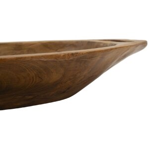 Mauro Ferretti cuenco decorativo Wan 37x26.5x7 cm marrón