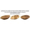 Mauro Ferretti cuenco decorativo Wan 37x26.5x7 cm marrón