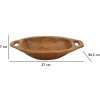 Mauro Ferretti cuenco decorativo Wan 37x26.5x7 cm marrón