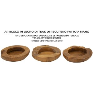 Mauro Ferretti Erusi cuenco decorativo Ø 20x6 cm marrón
