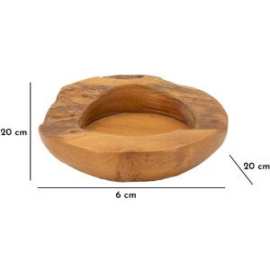 Mauro Ferretti Erusi cuenco decorativo Ø 20x6 cm marrón