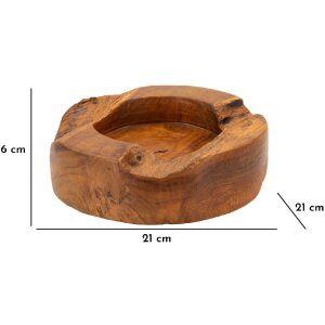 Mauro Ferretti Erusi Plus cuenco decorativo Ø 21x6 cm marrón