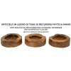 Mauro Ferretti Erusi Plus cuenco decorativo Ø 21x6 cm marrón