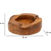 Mauro Ferretti Erusi Plus cuenco decorativo Ø 21x6 cm marrón