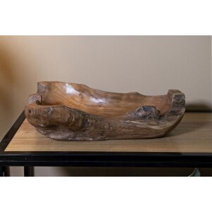 Mauro Ferretti cuenco decorativo Narro 40x29x10 cm marrón