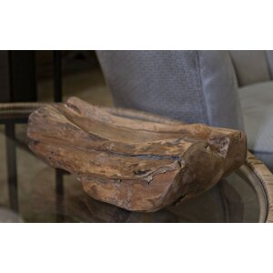 Mauro Ferretti cuenco decorativo Narro 31x21x8 cm marrón