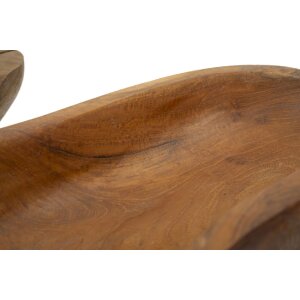 Mauro Ferretti cuenco decorativo Narro 30x15x5,5 cm marrón