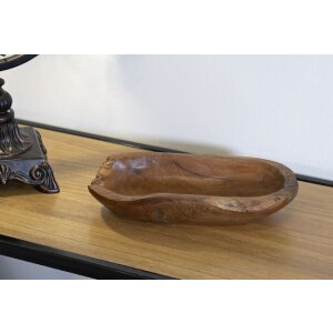 Mauro Ferretti cuenco decorativo Narro 30x15x5,5 cm marrón