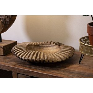 Mauro Ferretti cuenco decorativo Geris Ø 35x7 cm marrón
