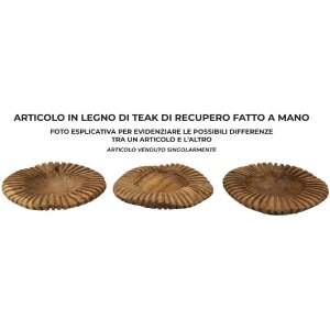 Mauro Ferretti cuenco decorativo Geris Ø 29x7 cm marrón