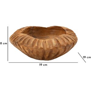 Mauro Ferretti cuenco decorativo Geris Ø19x8 cm marrón