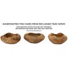Mauro Ferretti cuenco decorativo Geris Ø19x8 cm marrón
