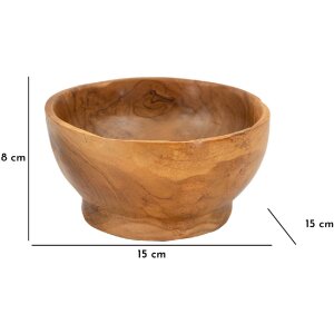 Mauro Ferretti Butot cuenco decorativo Ø15x8 cm marrón