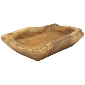 Mauro Ferretti Kutak cuenco decorativo 25x19x7 cm marrón